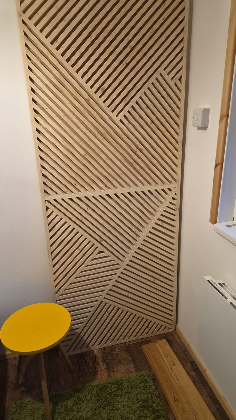 Bespoke timber slat feature