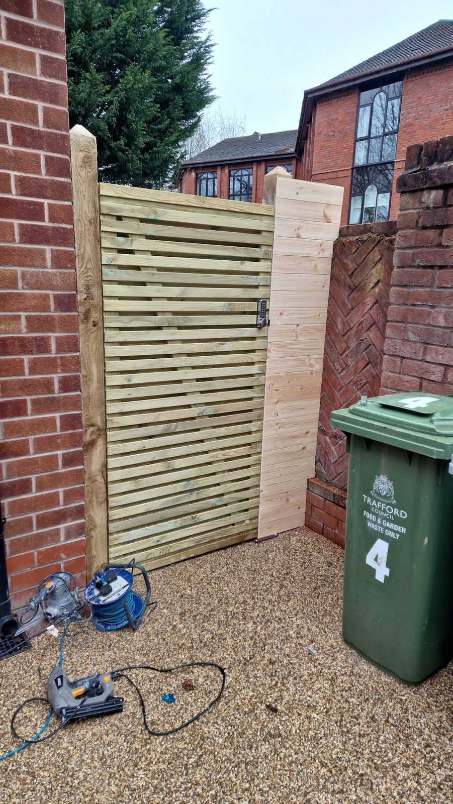 Custom timber garden gate