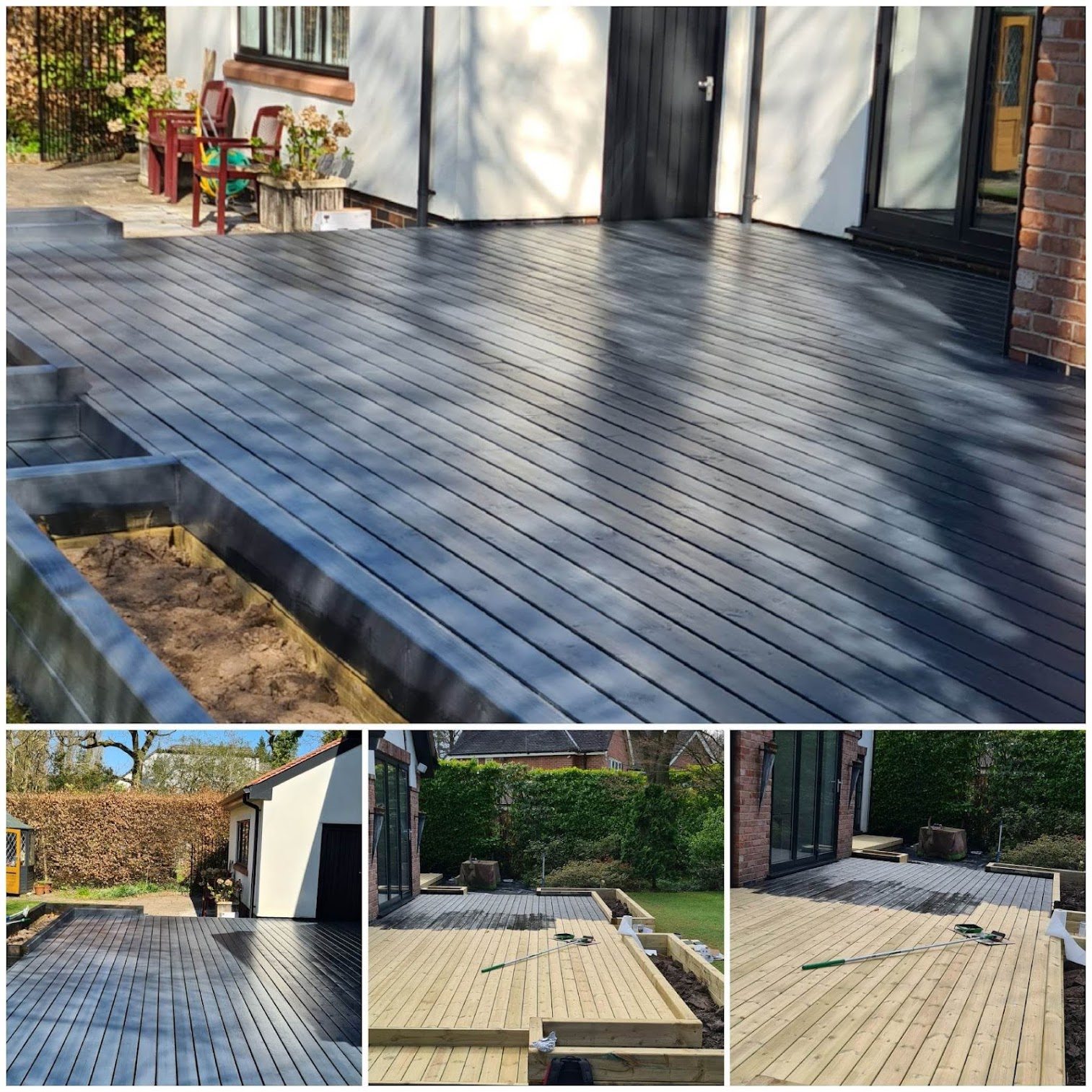 Garden decking transformation