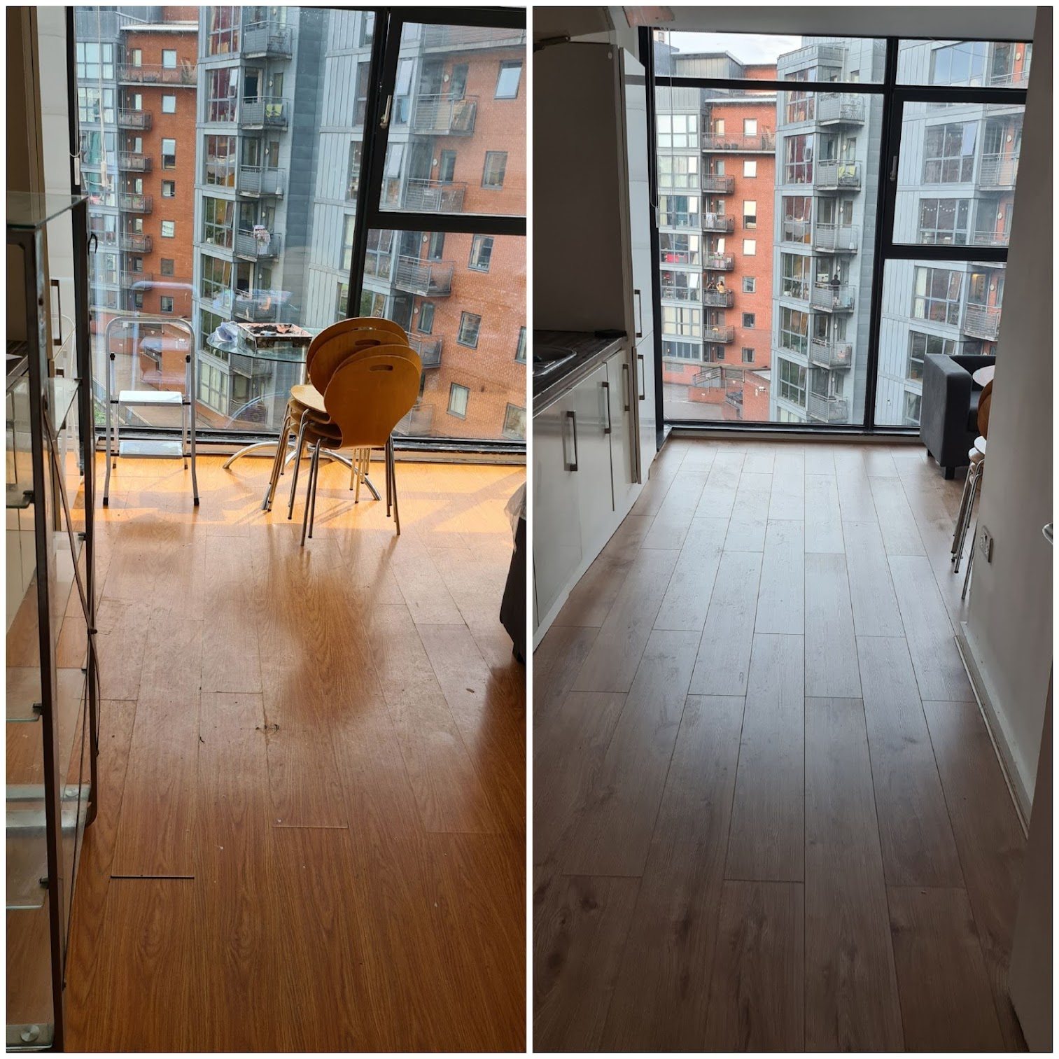 Laminate flooring transformation