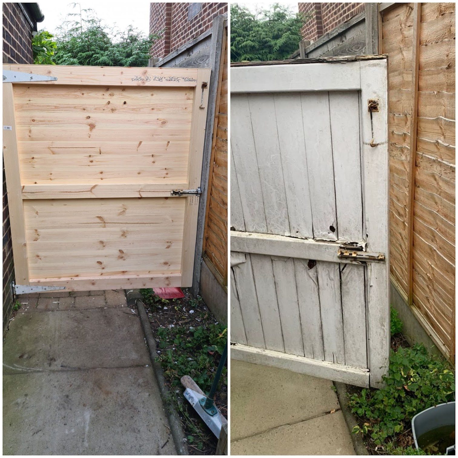 New timber garden gate